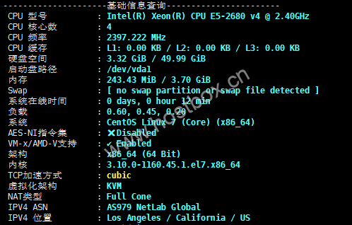 WePC：美国三网4837首测，年付最低16.25元/月