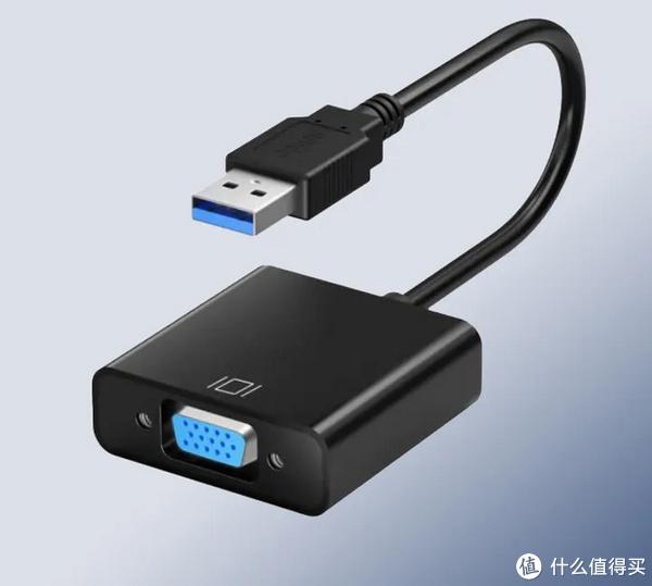 笔记本只有USB接口，如何连接VGA接口的投影或大屏显示器？